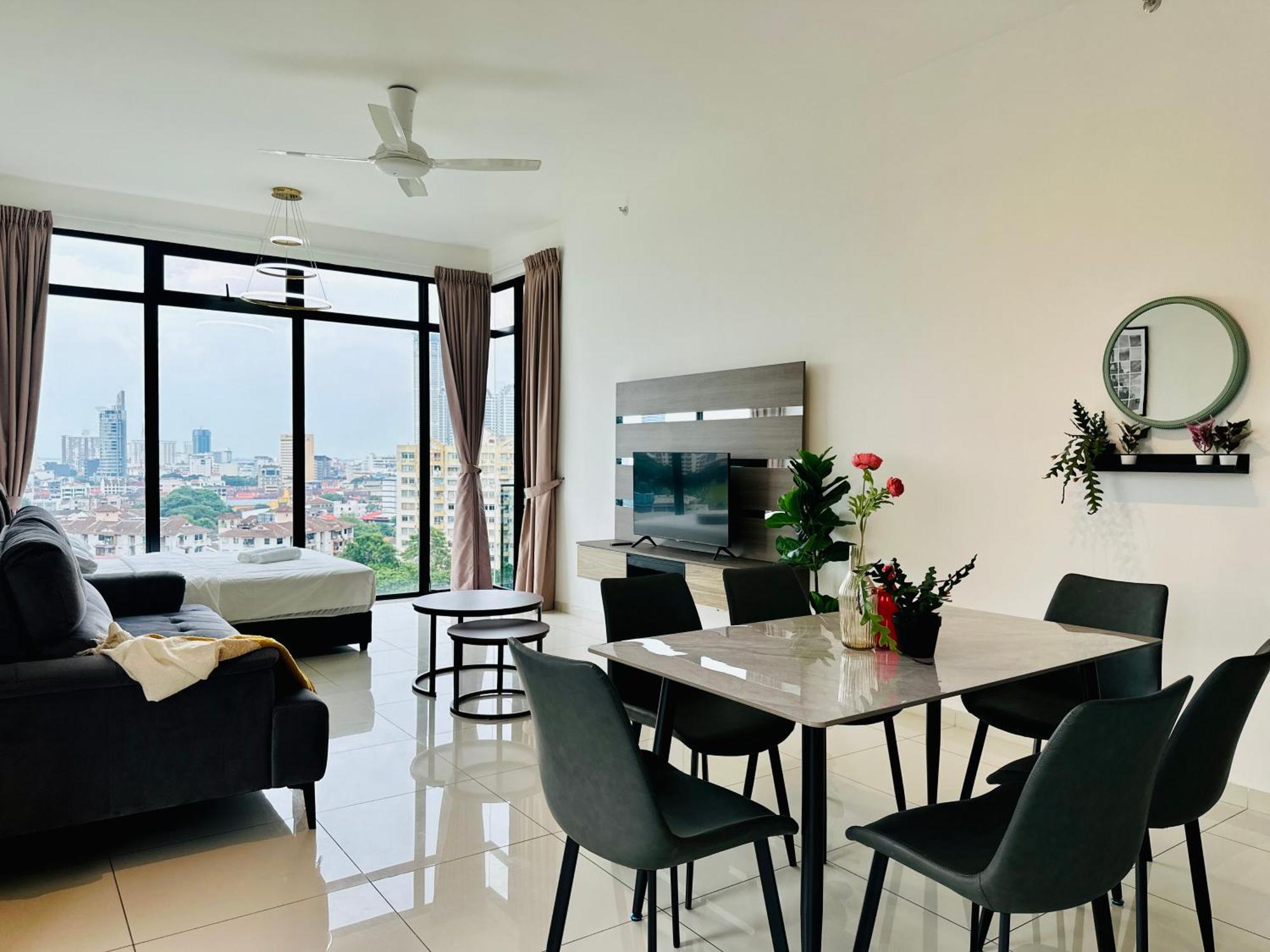 New Georgetown Instagramable 2Br Homestay For 10Pax 无敌美景两房民宿 Beacon Executive Suite Eksteriør bilde